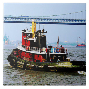 Tugboat at Penn's Landing Tile