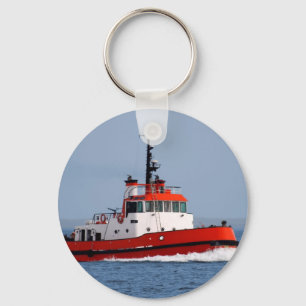 Tugboat at Speed Keychain