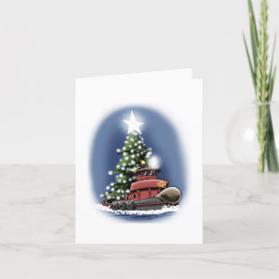 Tugboat Christmas card