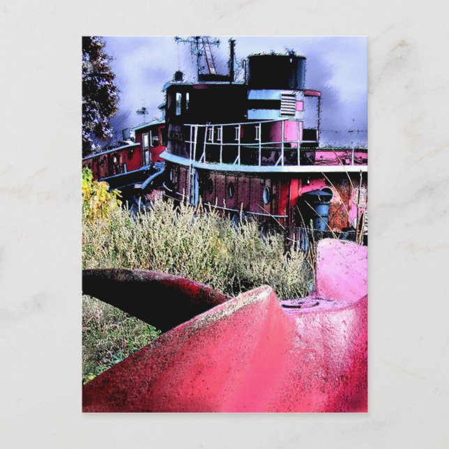 Tugboat Graveyard Postcard (Front)