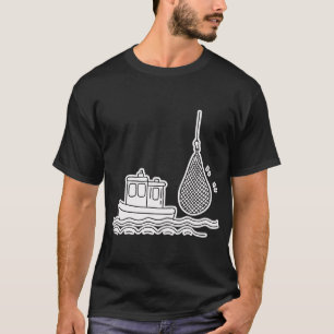 Tugboat Near Hanging Fishing Net T-Shirt