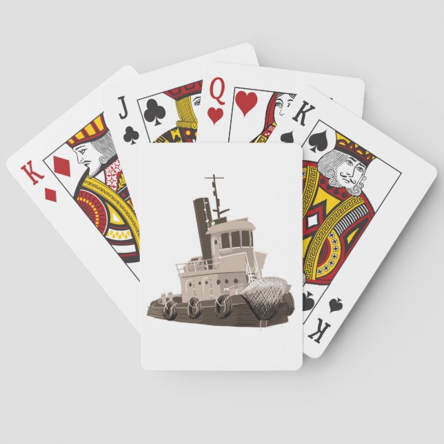 Tugboat Playing Cards (Back)