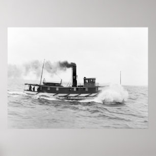 Tugboat William Sprague, late 1800s Poster