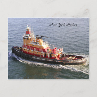 Tugboat, Zachary Reinhauer, New York Postcard