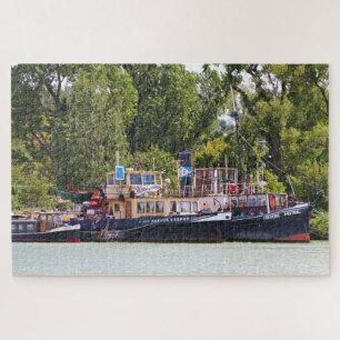 Tugboats, Danube River, Austria Jigsaw Puzzle