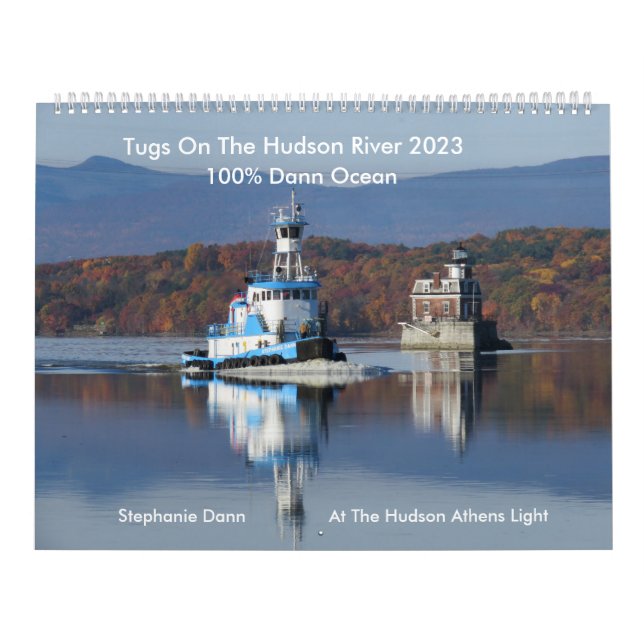 Tugs On The Hudson River 2023  100% Dann Ocean  Calendar (Cover)
