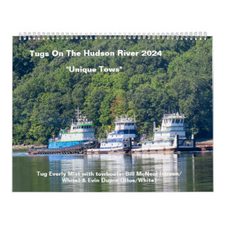 Tugs On The Hudson River With Unique Tows 2024 Calendar