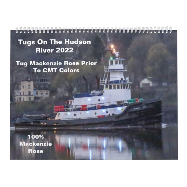 Tugs Sur Le Calendrier Rose Du Mackenzie Du Fleuve (Protection)