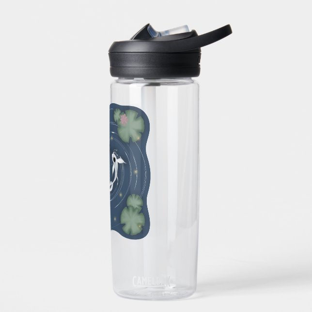 Tui and La, Push and Pull, Ocean and Moon Water Bottle (Left)