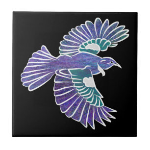 Tui Bird New Zealand Flying Tile