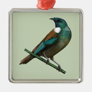 Tui New Zealands Bird Metal Ornament