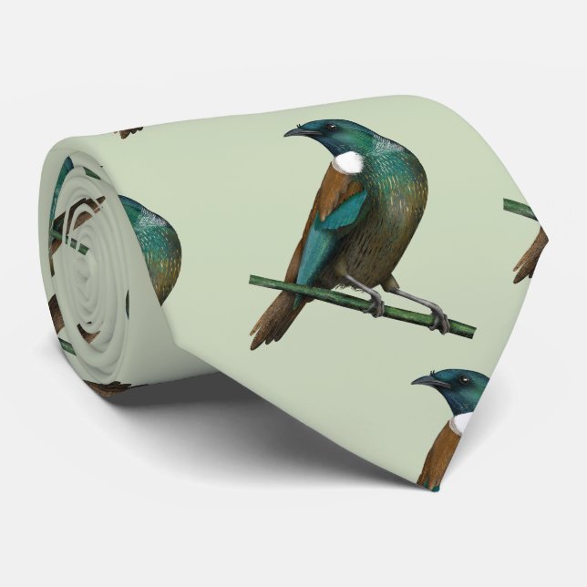 Tui New Zealands Bird Tie (Rolled)