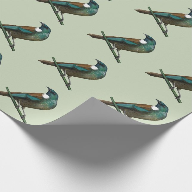 Tui New Zealands Bird Wrapping Paper (Corner)