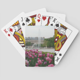 Tuileries Garden in bloom Playing Cards