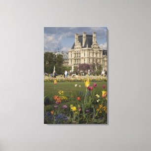 Tuileries Garden, Louvre, Paris, France Canvas Print