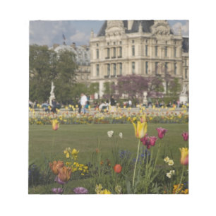 Tuileries Garden, Louvre, Paris, France Notepad