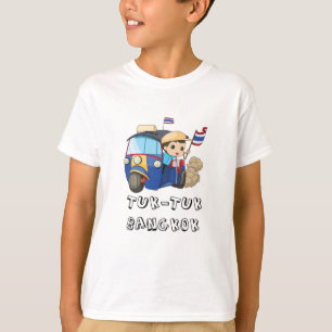 Tuk Tuk Bangkok Thailand souvenir graphic text T-Shirt