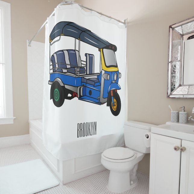 Tuk tuk cartoon illustration (In Situ)