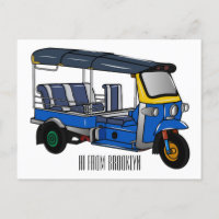 Tuk tuk cartoon illustration