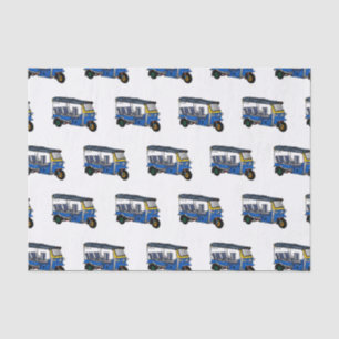 Tuk tuk cartoon illustration tissue paper