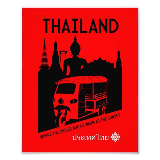 Tuk Tuk Thailand Photo Print (Front)