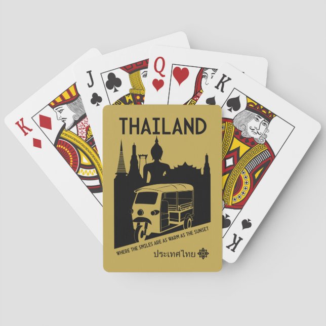  Tuk Tuk Thailand Playing Cards (Back)