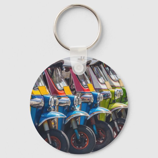 Tuk tuks in a row keychain (Front)