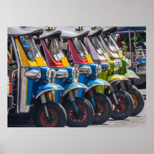 Tuk tuks in a row poster