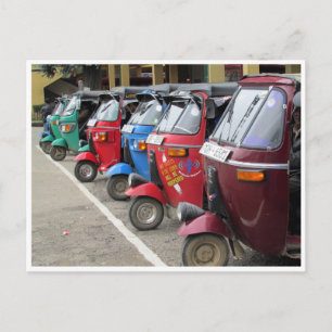 tuk tuks postcard