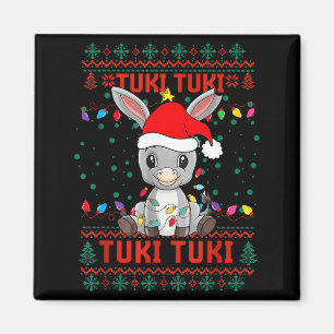 Tuki Tuki Santa Hat Spanish Mexican Christmas Swea Magnet