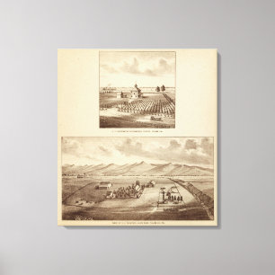 Tulare Co ranch, station Canvas Print