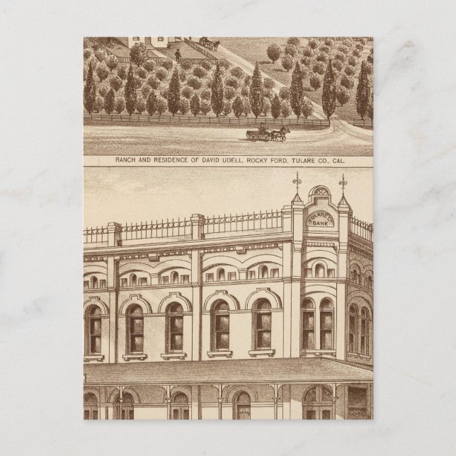 Tulare County Bank Postcard (Front)