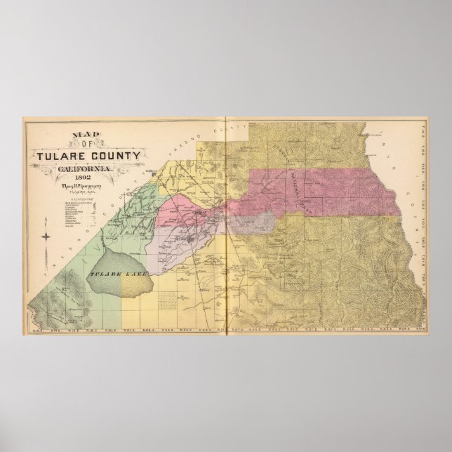 Tulare County, California Poster (Front)