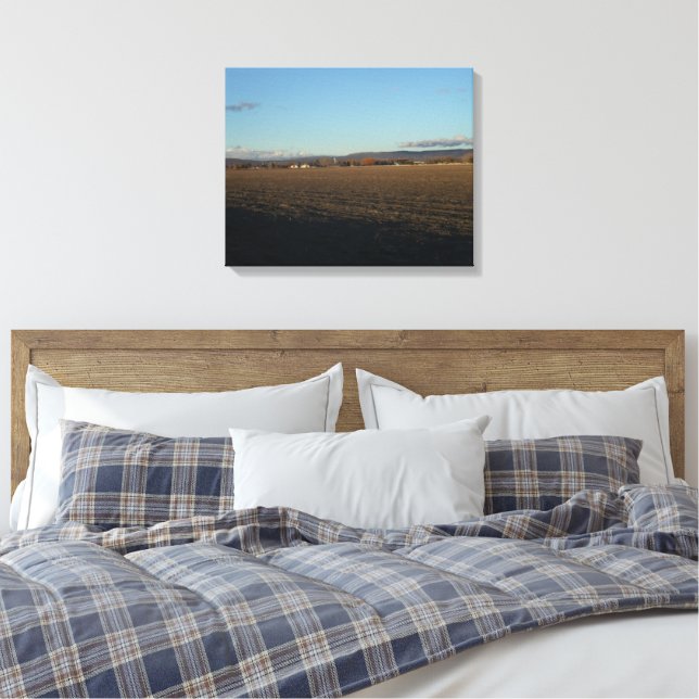 Tulelake In Early Winter 2 Canvas Print (Insitu(Bedroom))