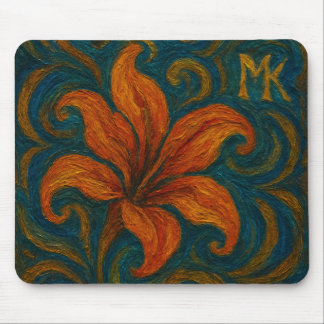 Tulip Abstract Art Mouse Pad