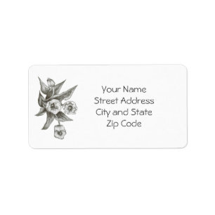 Tulip Address Label to Personalize or Customize