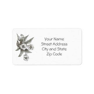 Tulip Address Label to Personalize or Customize