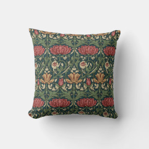 Tulip and Rose  Throw Pillow
