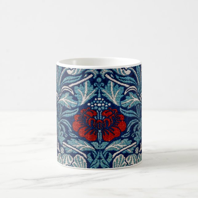 Tulip and Rose, William Morris Coffee Mug (Center)