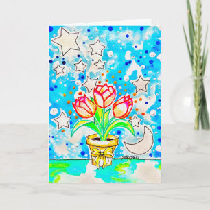 Tulip Art Card