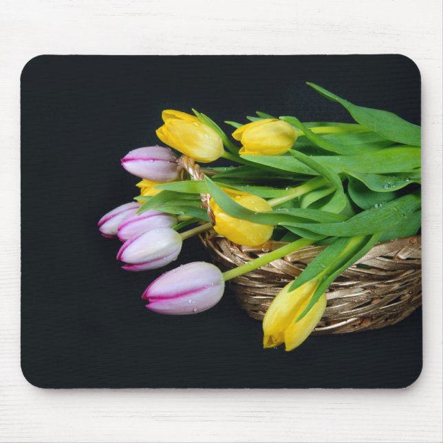 Tulip Basket Mouse Pad (Front)