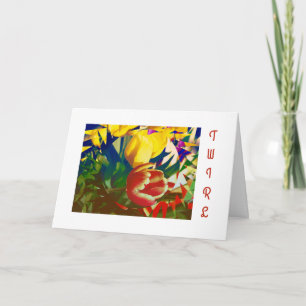 Tulip Birthday Card