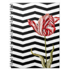 Tulip Botanical Chevron Stripes Pattern