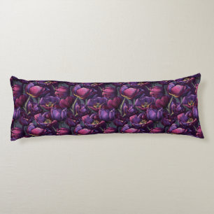Tulip Botanical Room Decor Retro Decorative Body Pillow