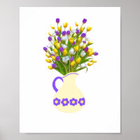 Tulip Bouquet in Yellow vase