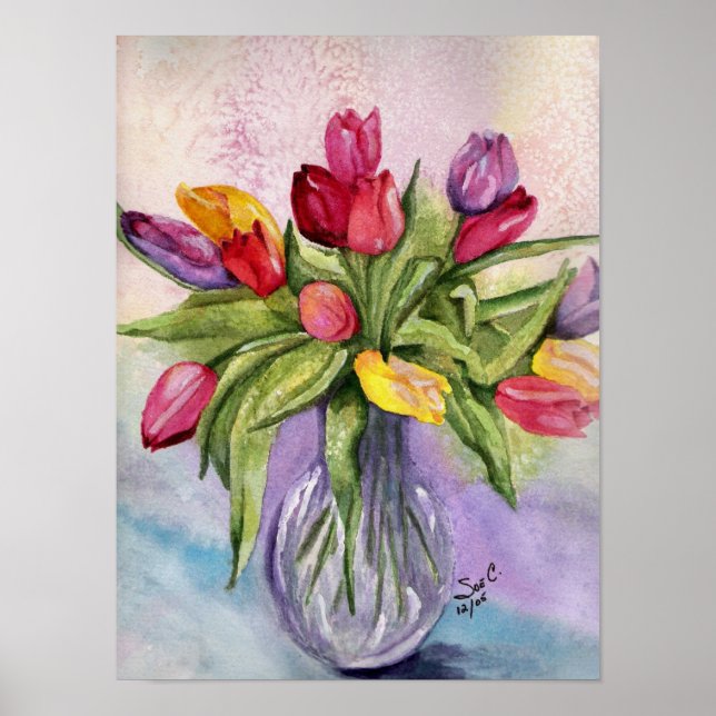 Tulip Bouquet Poster (Front)