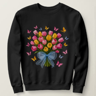 Tulip & Butterflies Sweatshirt 