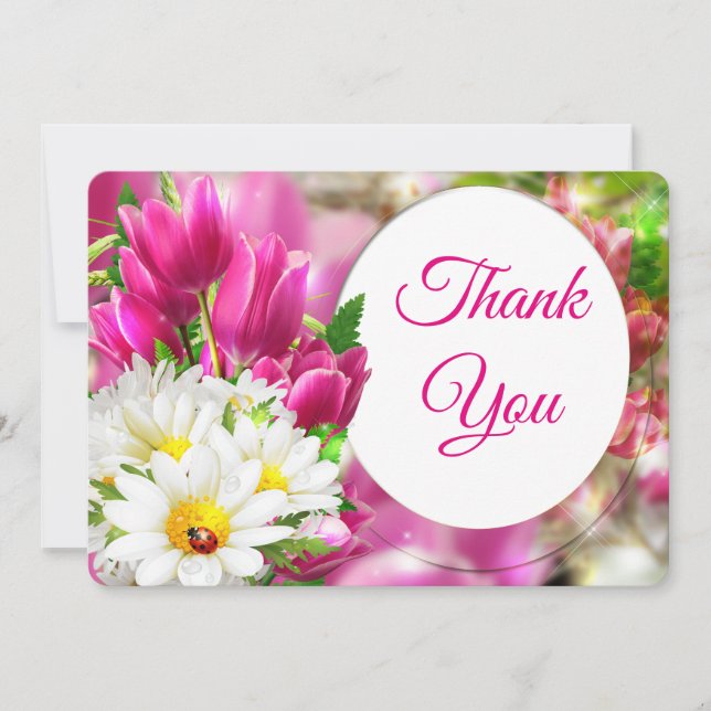Tulip Carte de remerciements (Devant)