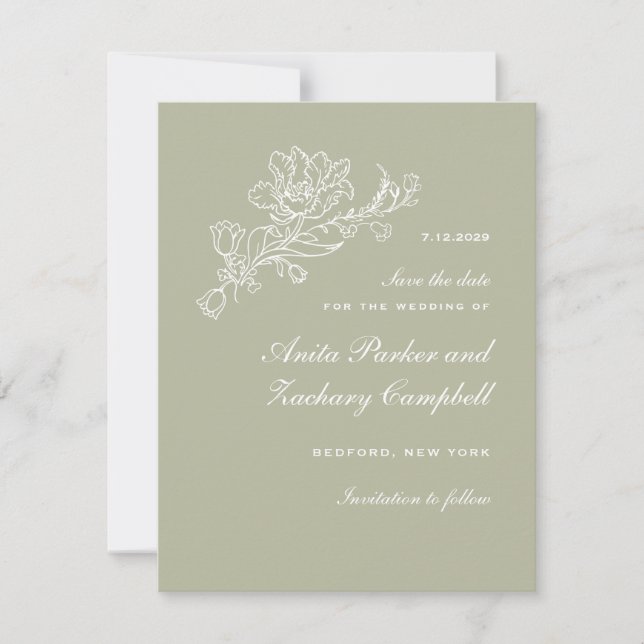 Tulip Cascade Lichen Save The Date (Front)