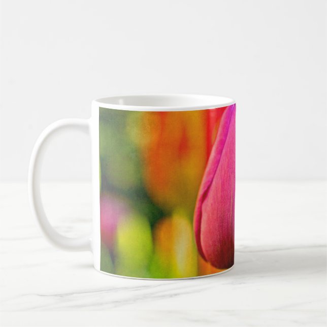 Tulip Collage Coffee Mug (Left)